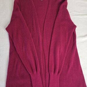 a new day Open-Front Cardigan Sweater - Deep Berry